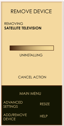 The Zen is removing the device, but the user can still cancel at this time.